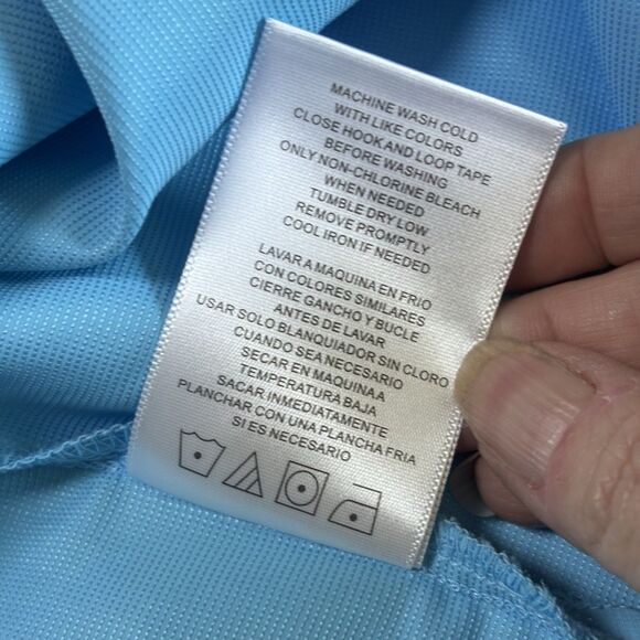 RealTree Fishing Shirt Mens XL Light Blue Button Up Vented Pockets Lightweight - Picture 9 of 16